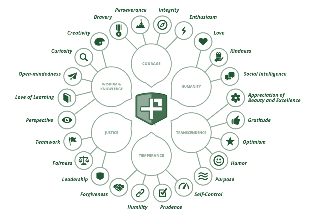 positive psychology's 24 character strengths - The Positivity Project