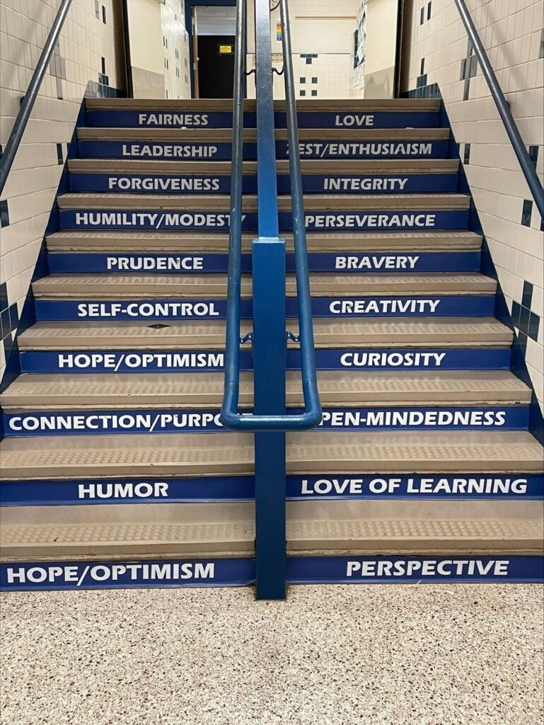 Shrevewood Positivity Project Staircase