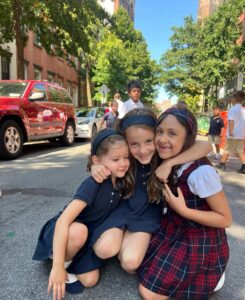 AoSJ students before morning assembly