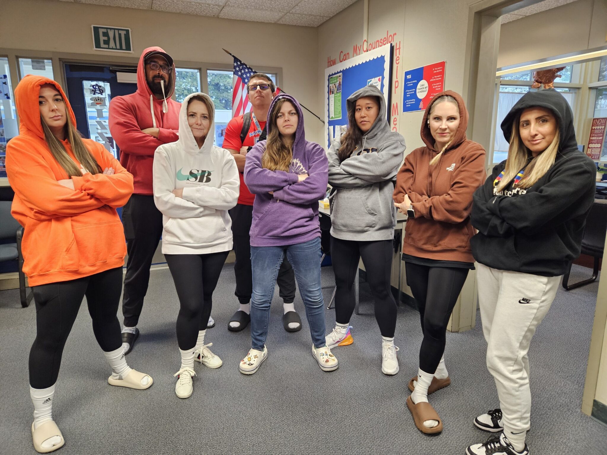Teachers dressing like students as part of Alta Sierra's spirit week