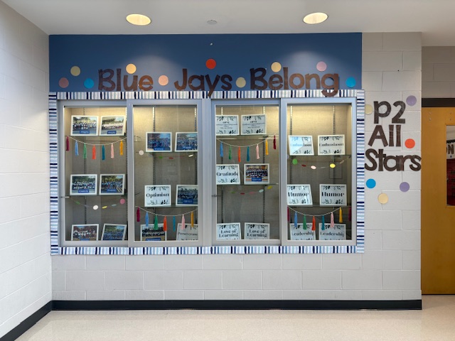 sanford creek elementary blue jays belong wall